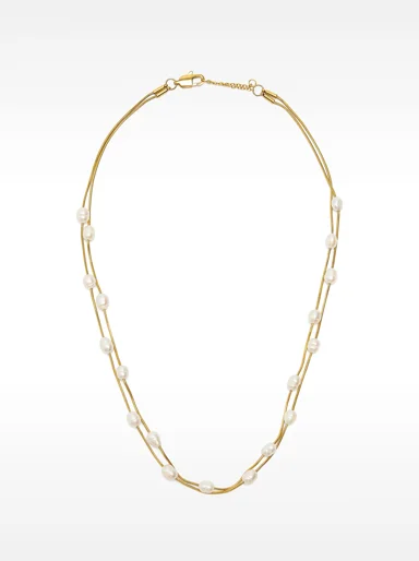 PARFOIS Dây Chuyền Nữ Stainless Steel Pearls