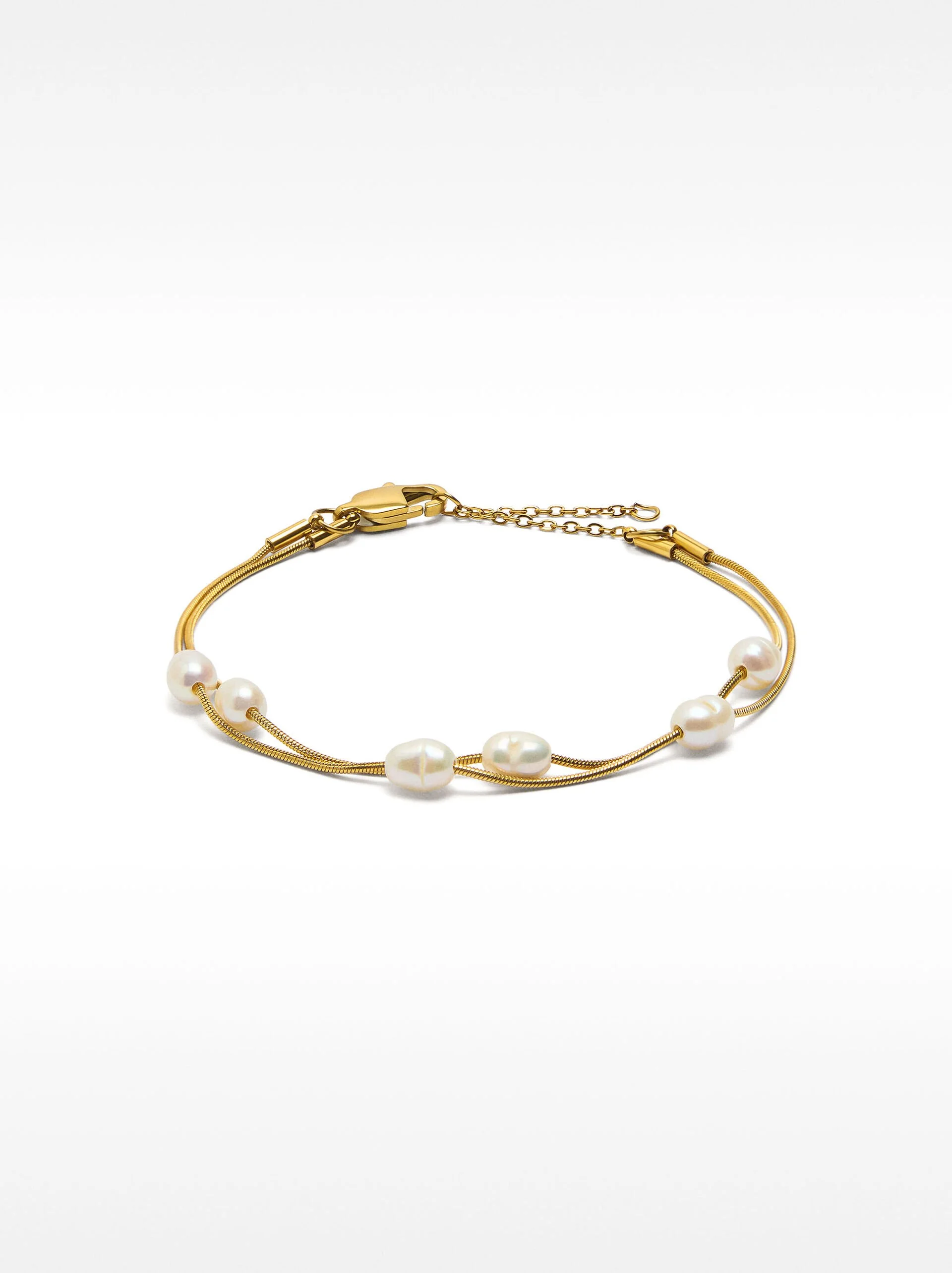 PARFOIS Vòng Tay Nữ Stainless Steel Pearls