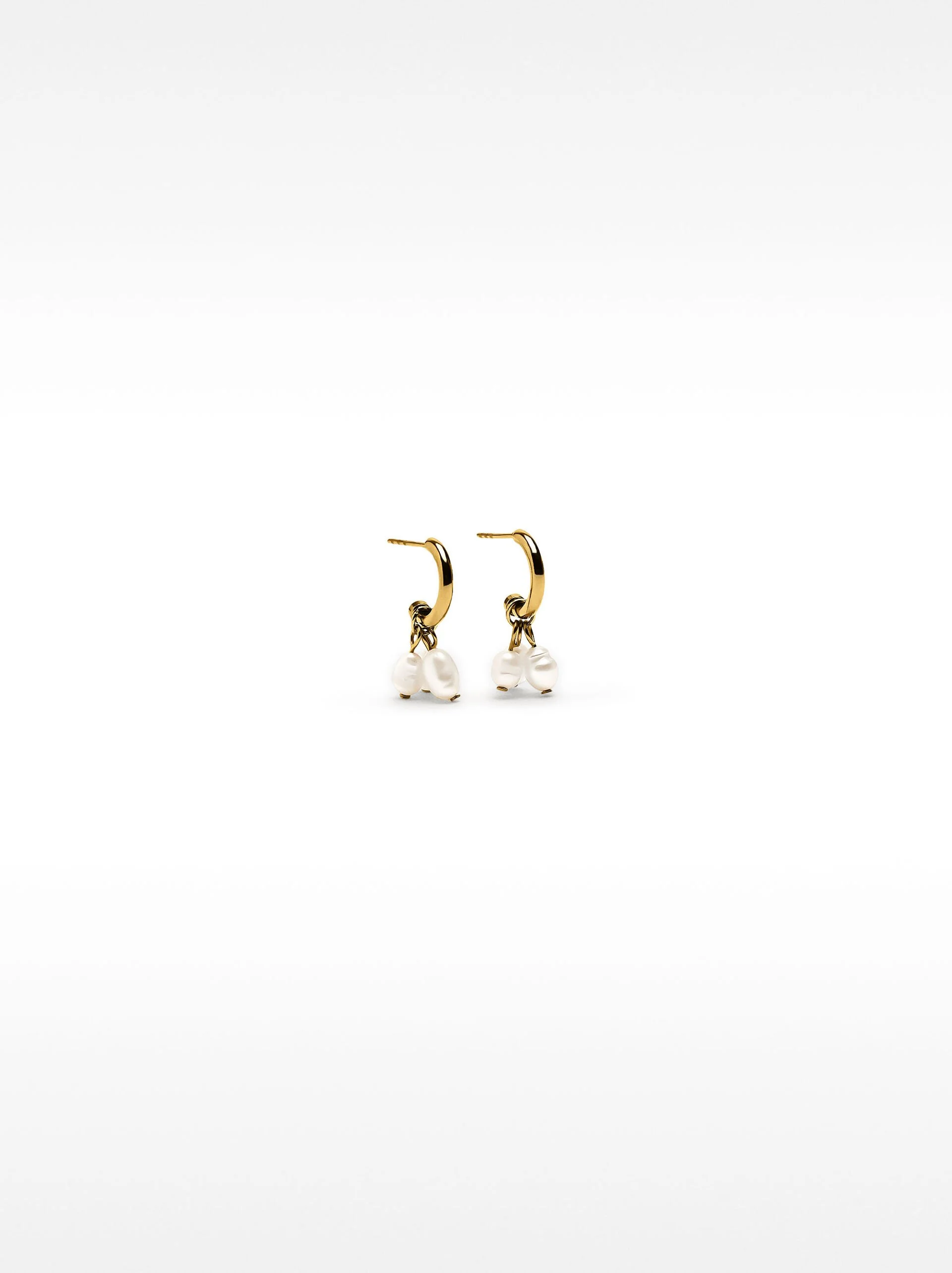 PARFOIS Hoa Tai Nữ Stainless Steel Pearls