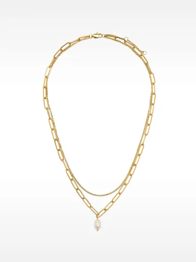 PARFOIS Dây Chuyền Nữ Stainless Steel Pearls