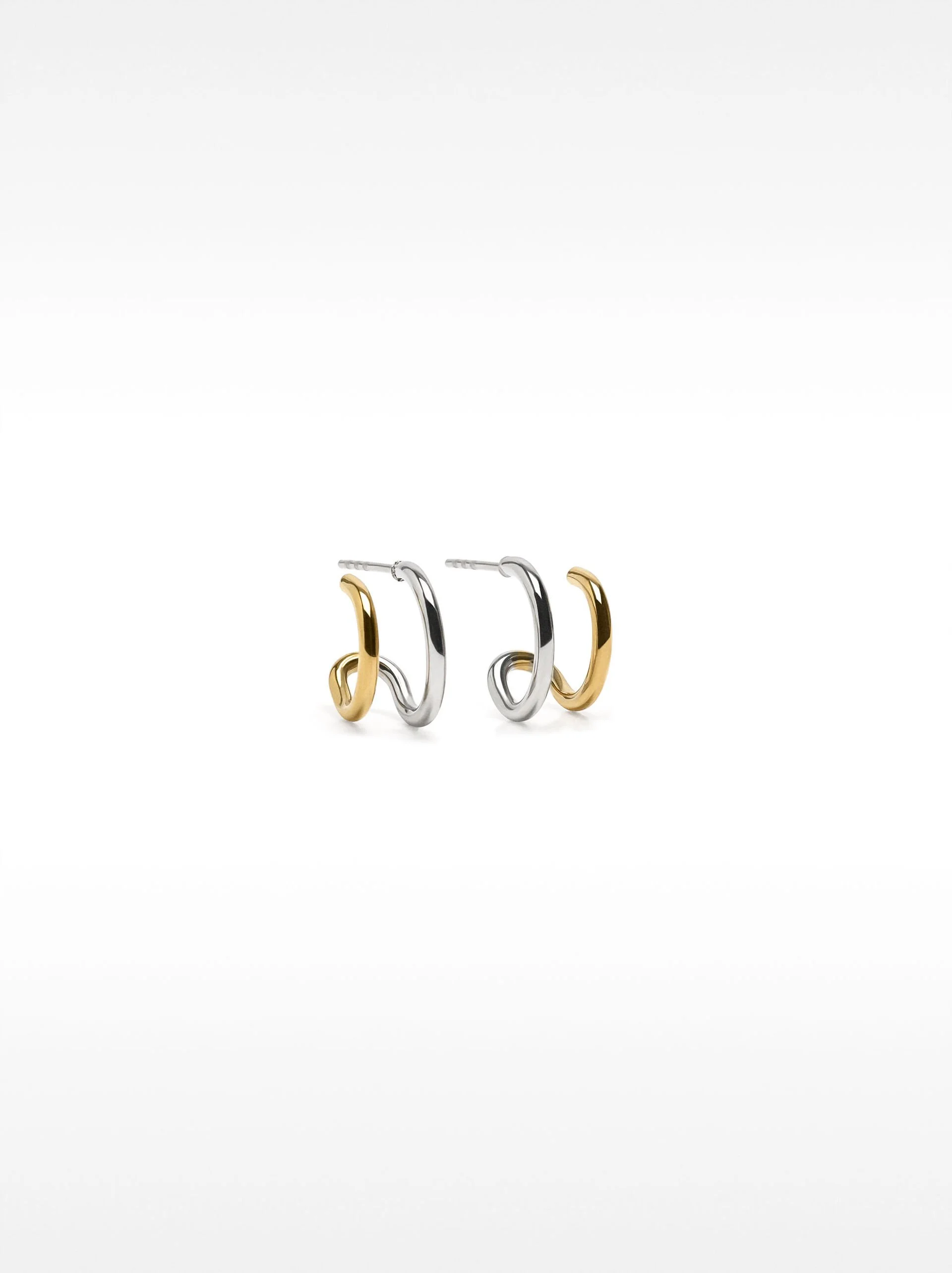 PARFOIS Hoa Tai Nữ Stainless Steel Silver