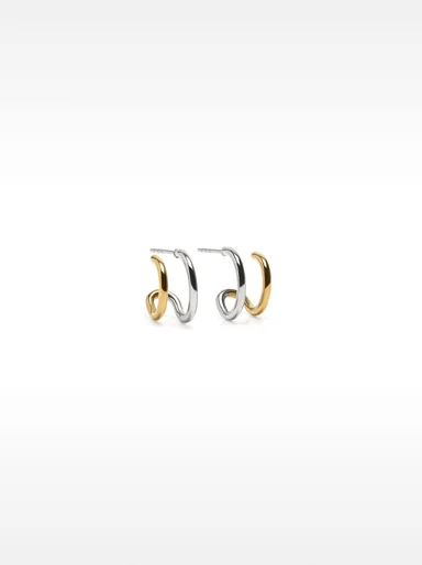 PARFOIS Hoa Tai Nữ Stainless Steel Silver