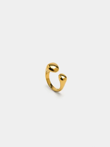 PARFOIS Nhẫn Nữ Stainless Steel Golden