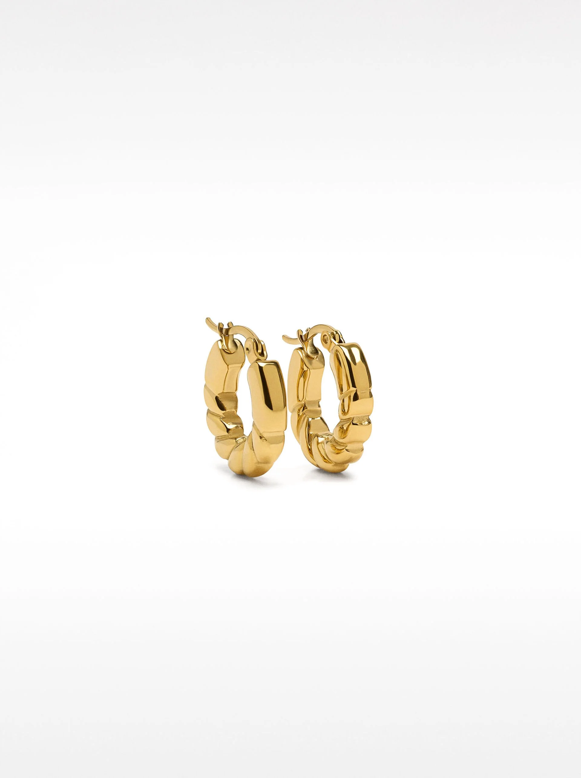 PARFOIS Hoa Tai Nữ Stainless Steel Golden