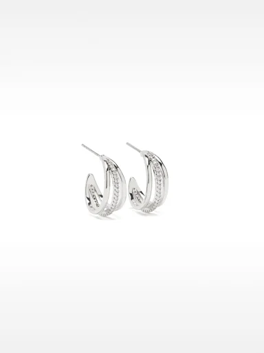 PARFOIS Hoa Tai Nữ Silver Delicates