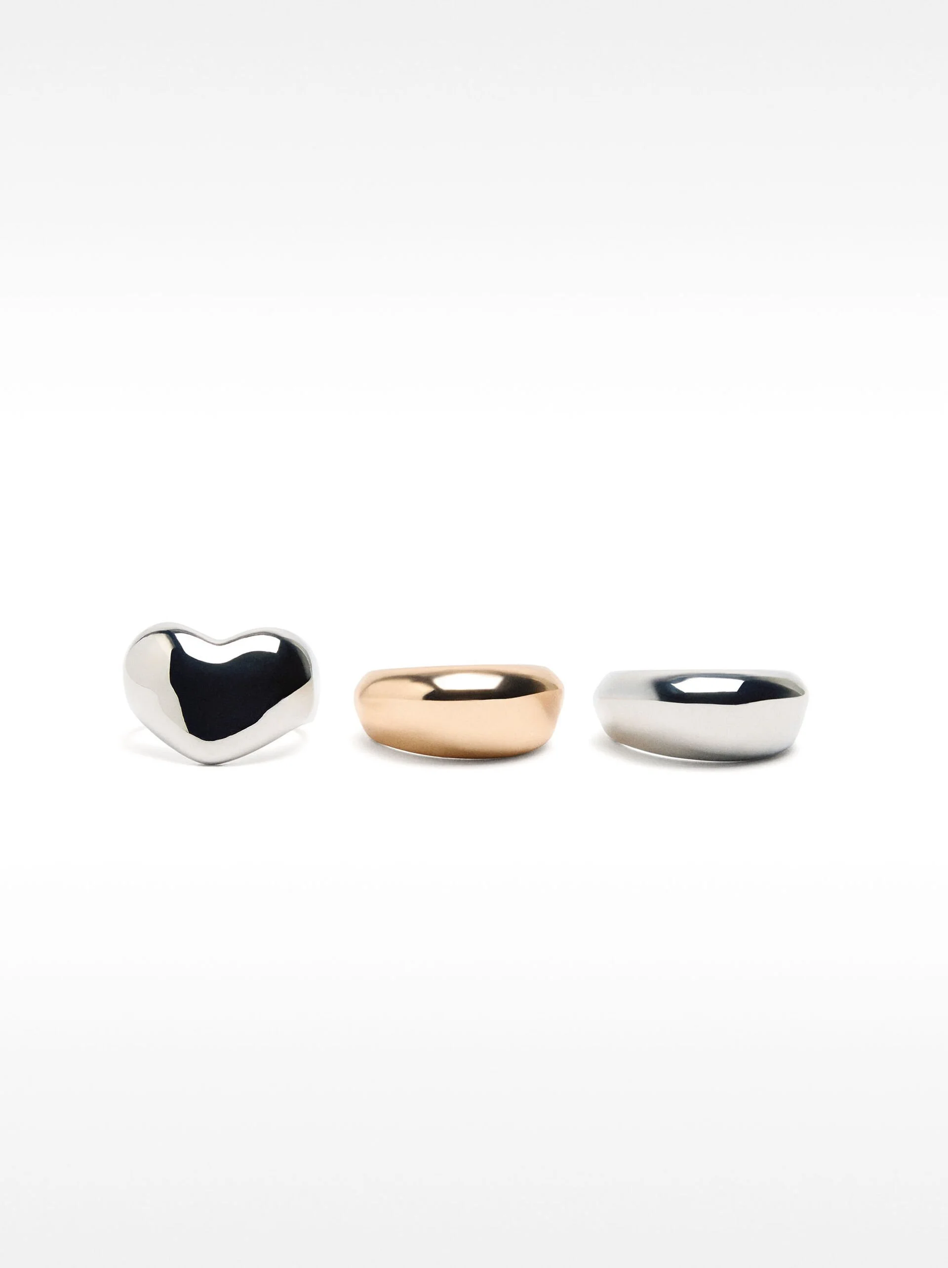PARFOIS Set Nhẫn Nữ Silver Basics