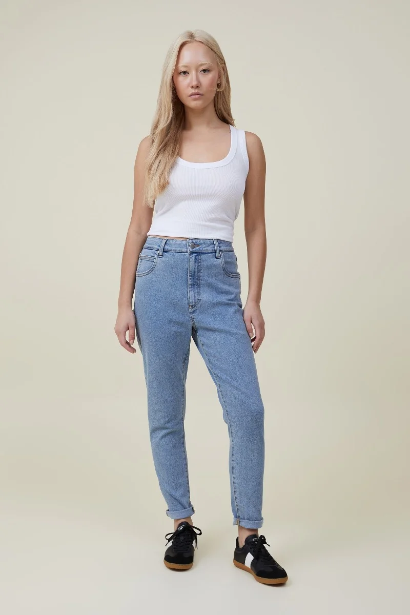 COTTON ON Quần Jeans Dài Nữ-High Rise Cropped Skinny Jean
