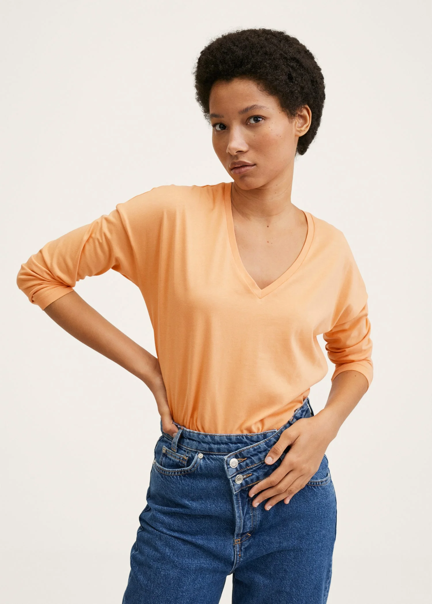 MANGO Áo Thun Nữ Sacov2