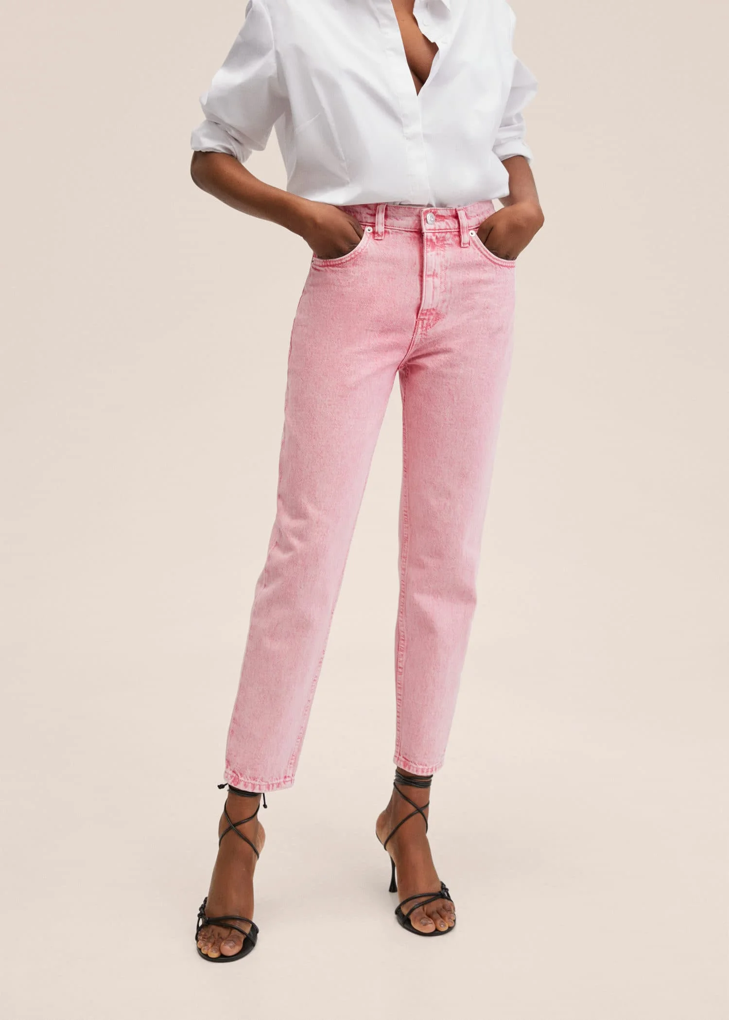 MANGO Quần Jeans Nữ Mom80