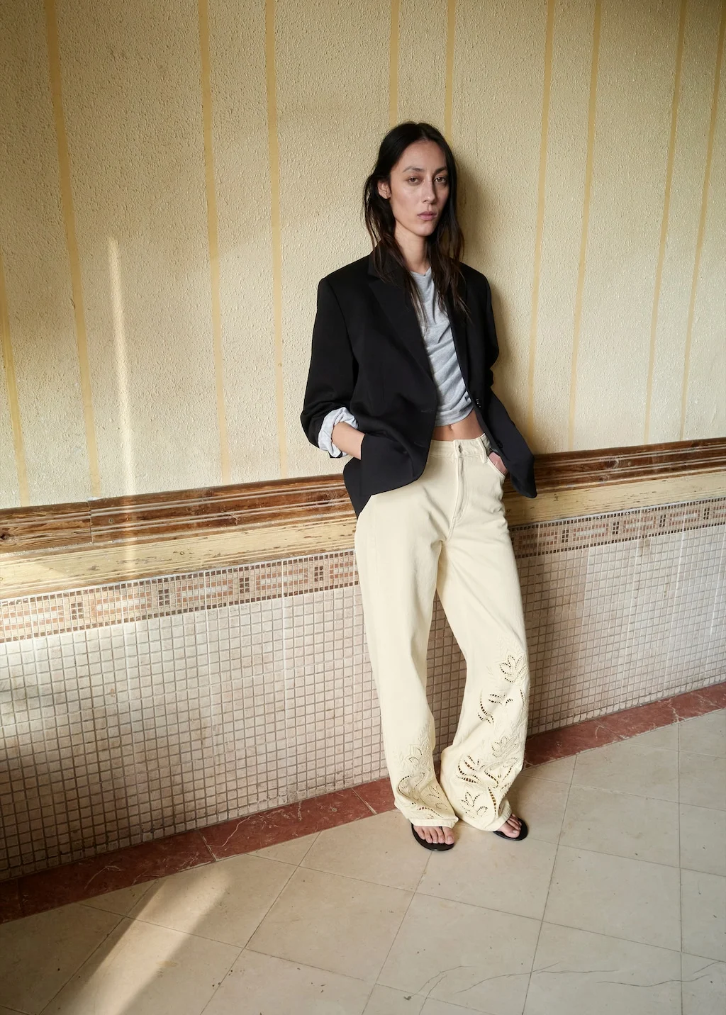 MANGO Quần Jeans Nữ Doja