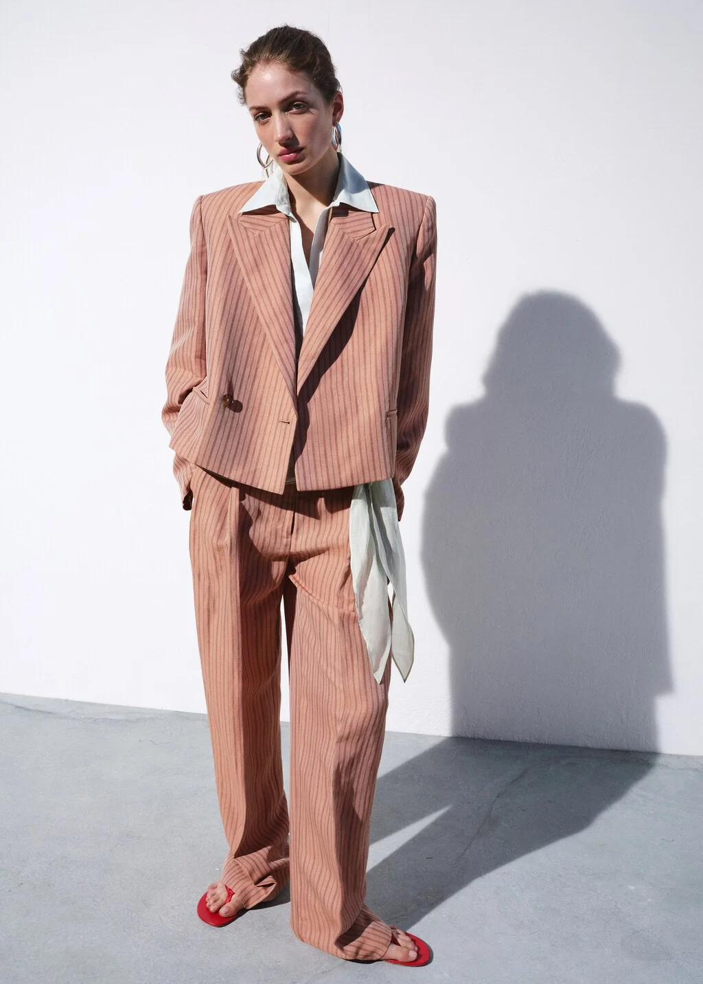 MANGO Quần Dài Nữ Strappy