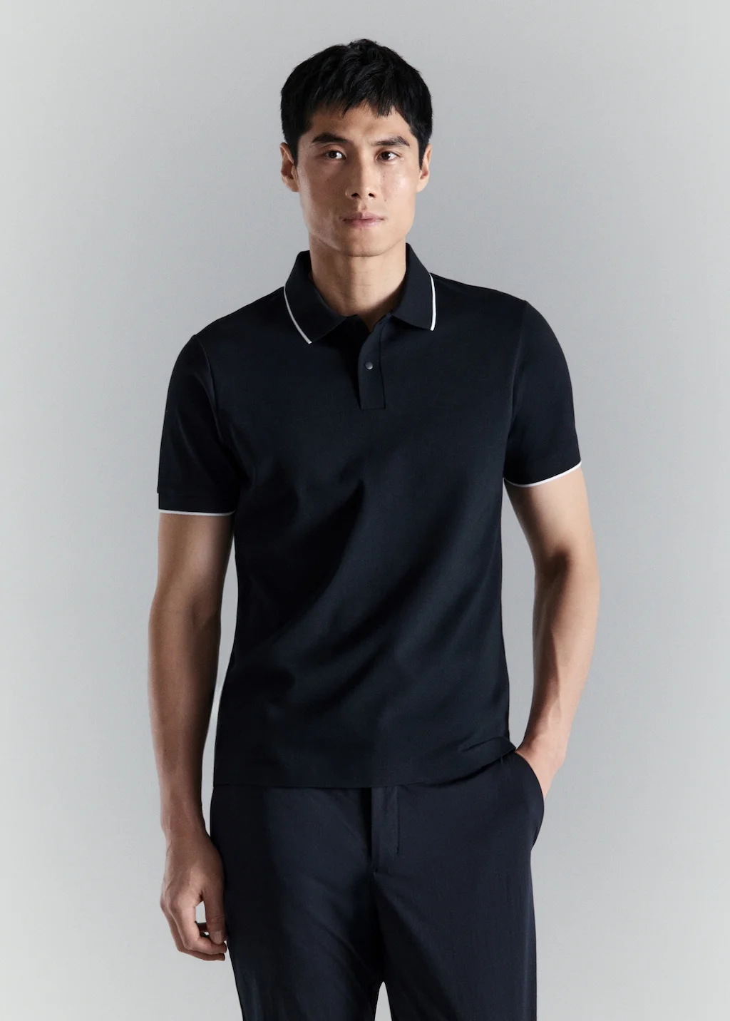 MANGO Áo Polo Nam Gardap