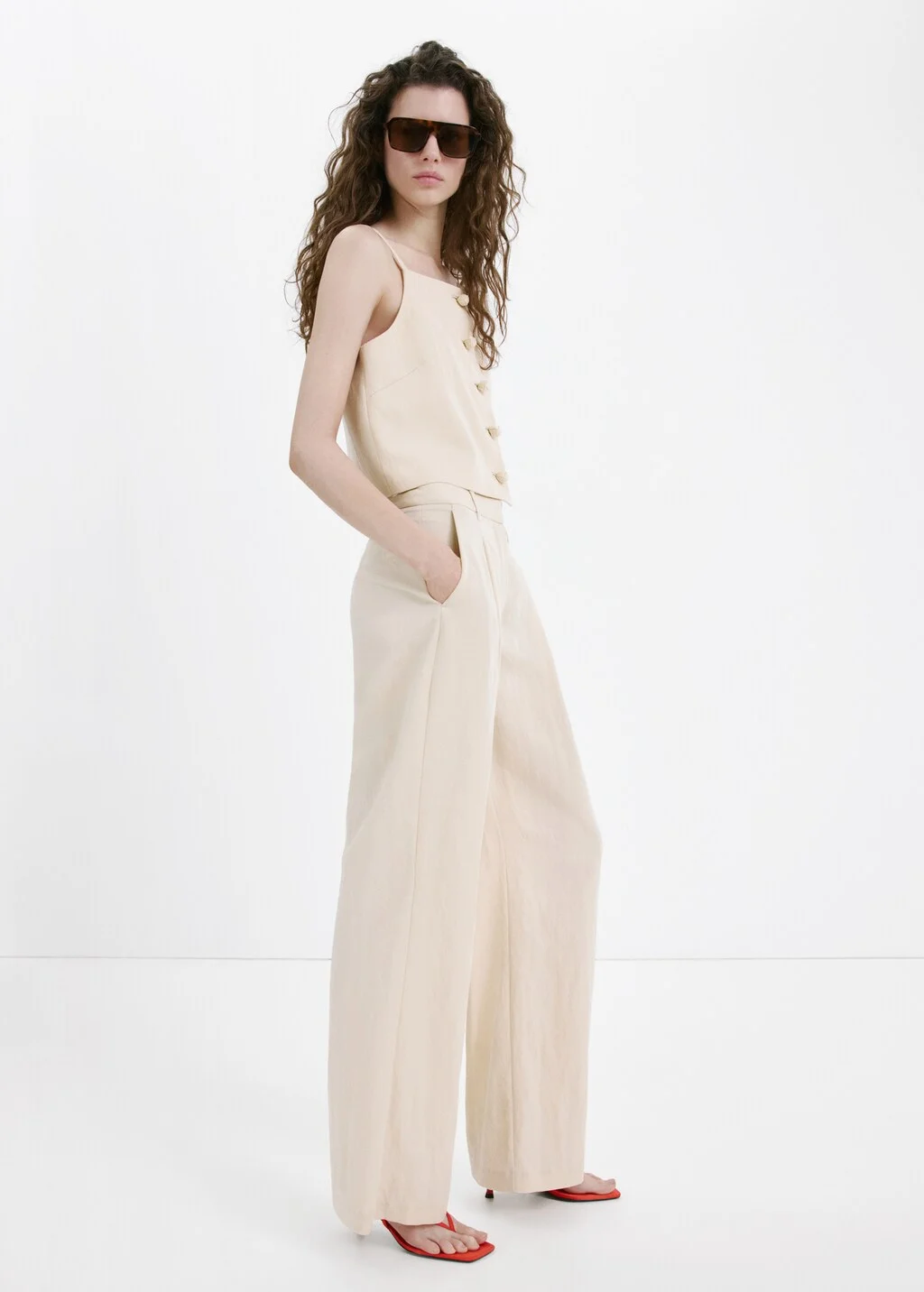 MANGO Quần Dài Nữ Bonnie