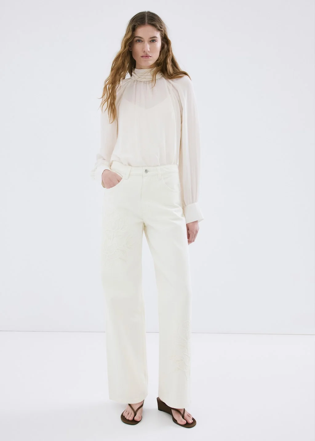 MANGO Quần Jeans Nữ Dijon