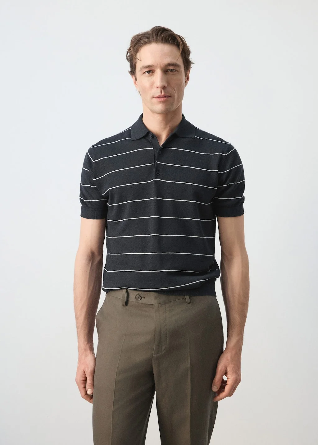 MANGO Áo Polo Nam Castors