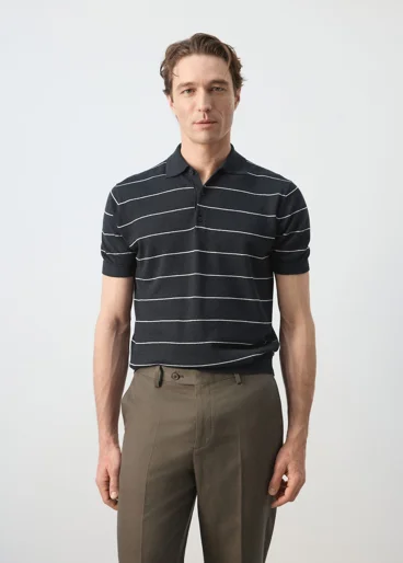 MANGO Áo Polo Nam Castors