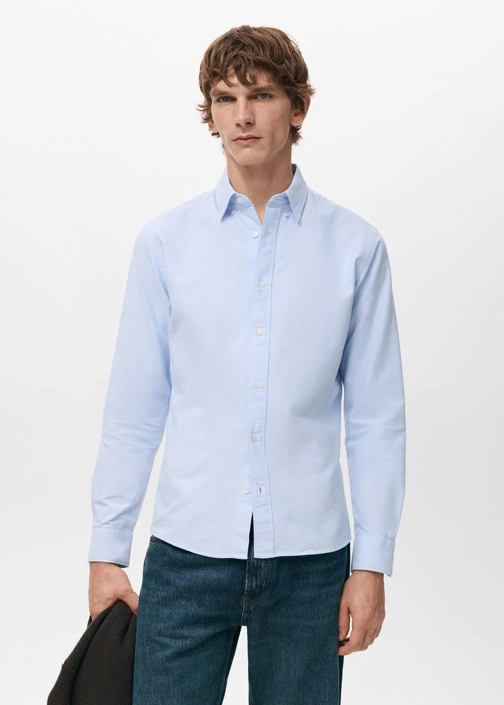 MANGO Áo Sơ Mi Nam Oxford