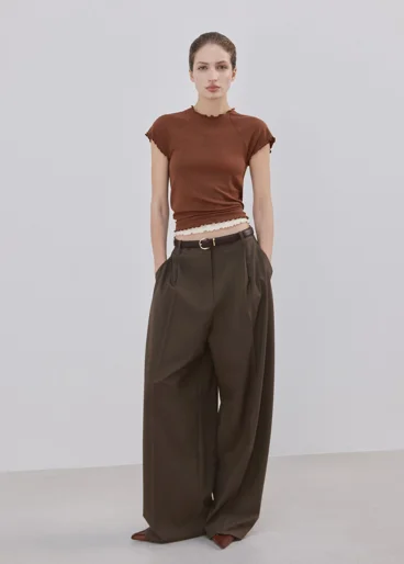 MANGO Áo Thun Nữ Curlita