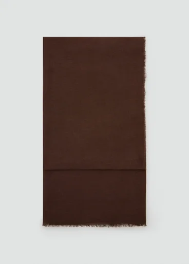 MANGO Khăn Choàng Lụa Mỏng Nữ Linen