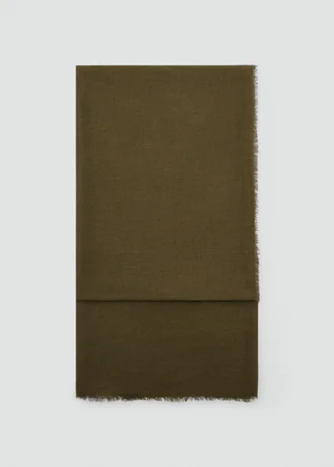 MANGO Khăn Choàng Lụa Mỏng Nữ Linen