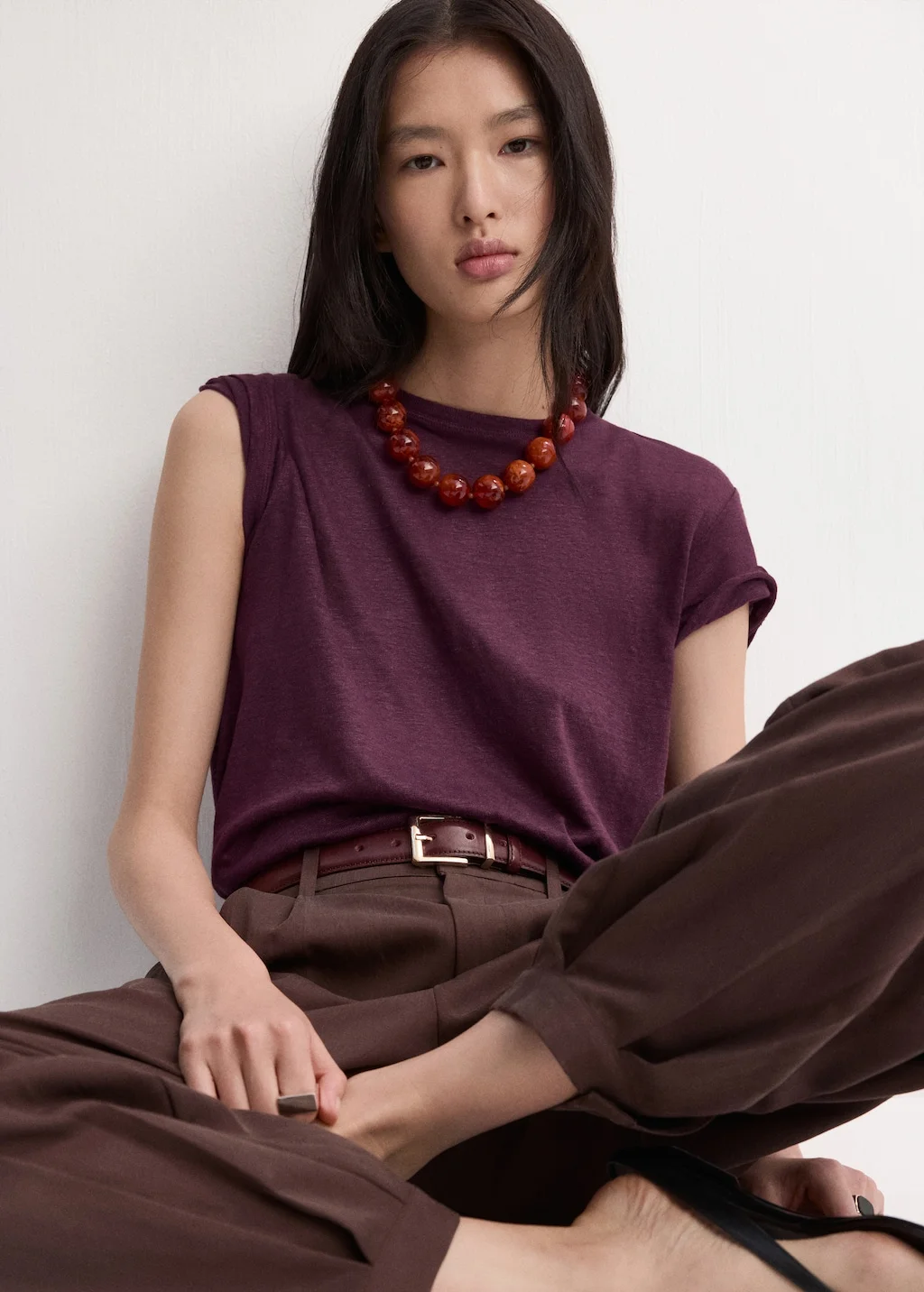 MANGO Áo Thun Nữ Lina