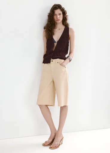 MANGO Áo Gi Lê Nữ Sitona