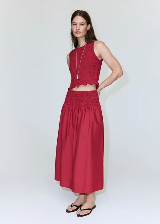 MANGO Chân Váy Nữ Siros
