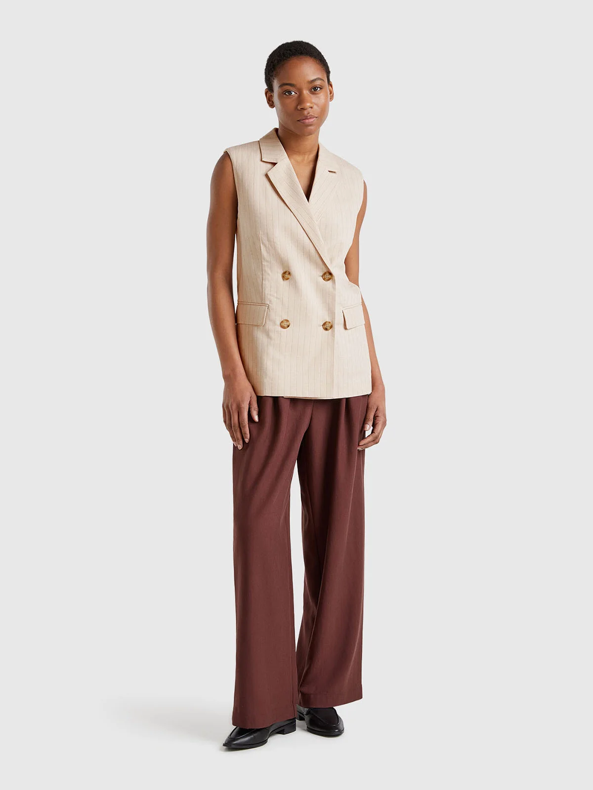 UNITED COLORS OF BENETTON Áo Gile Nữ Women Waistcoat