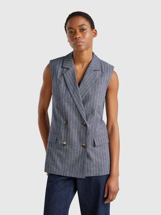 UNITED COLORS OF BENETTON Áo Gile Nữ Women Waistcoat
