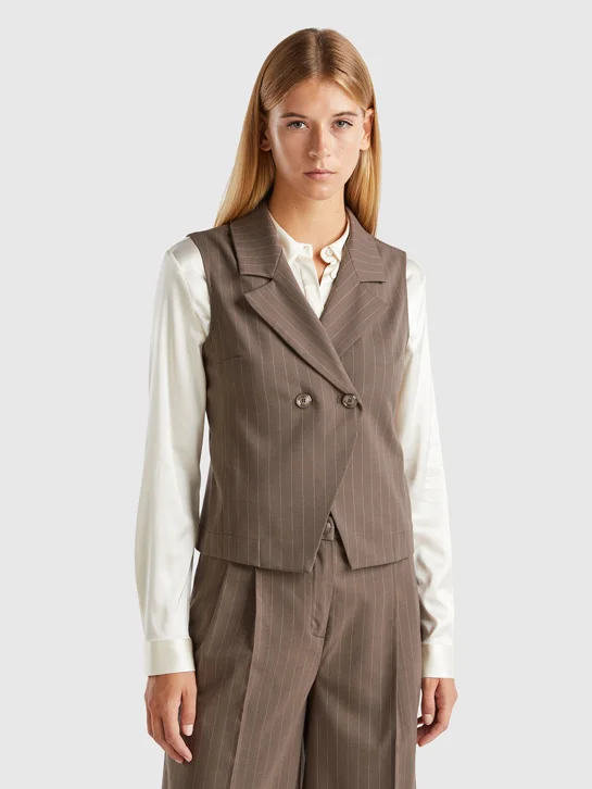 UNITED COLORS OF BENETTON Áo Gile Nữ Women Waistcoat