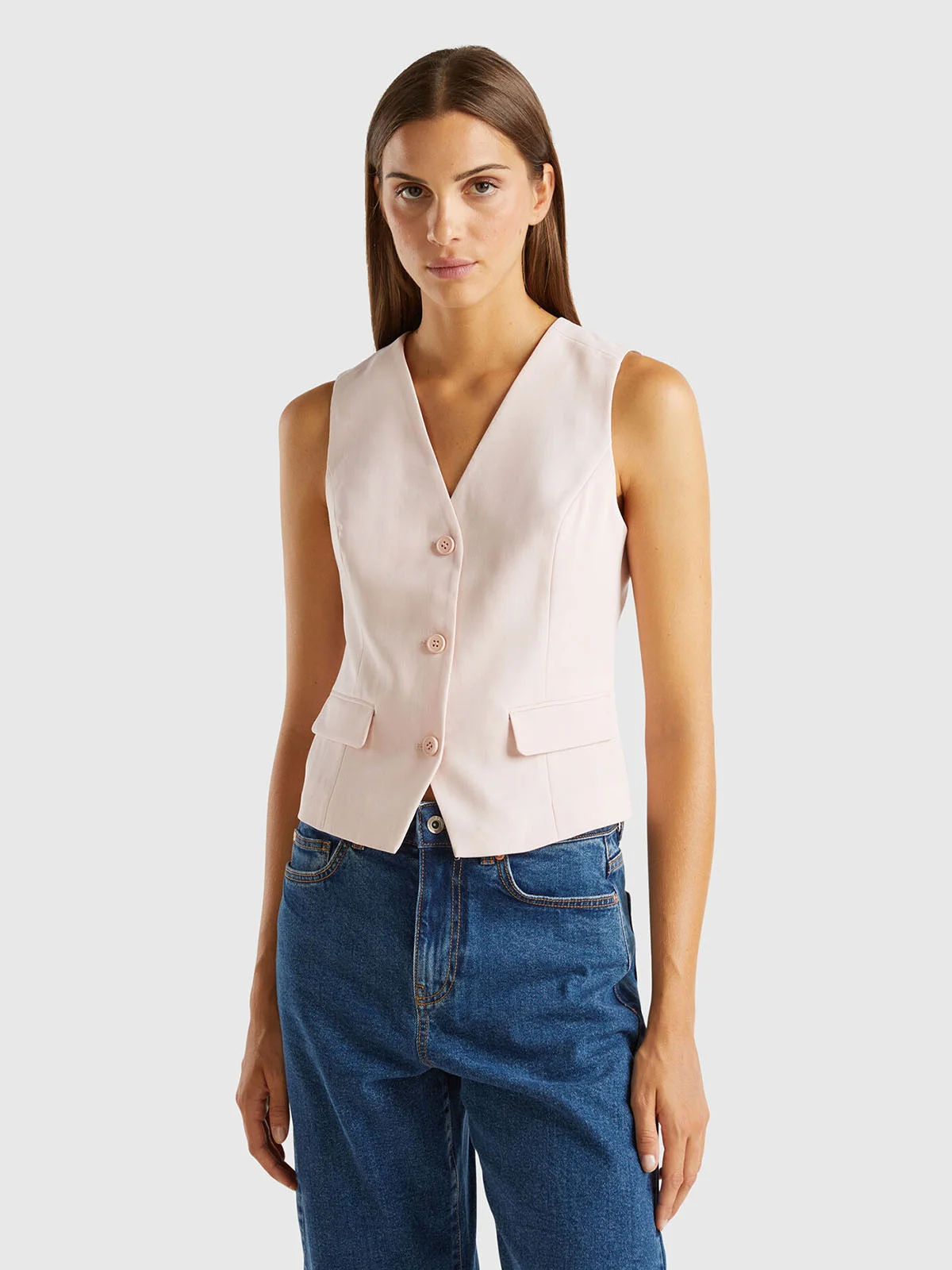 UNITED COLORS OF BENETTON Áo Gile Nữ Women Waistcoat