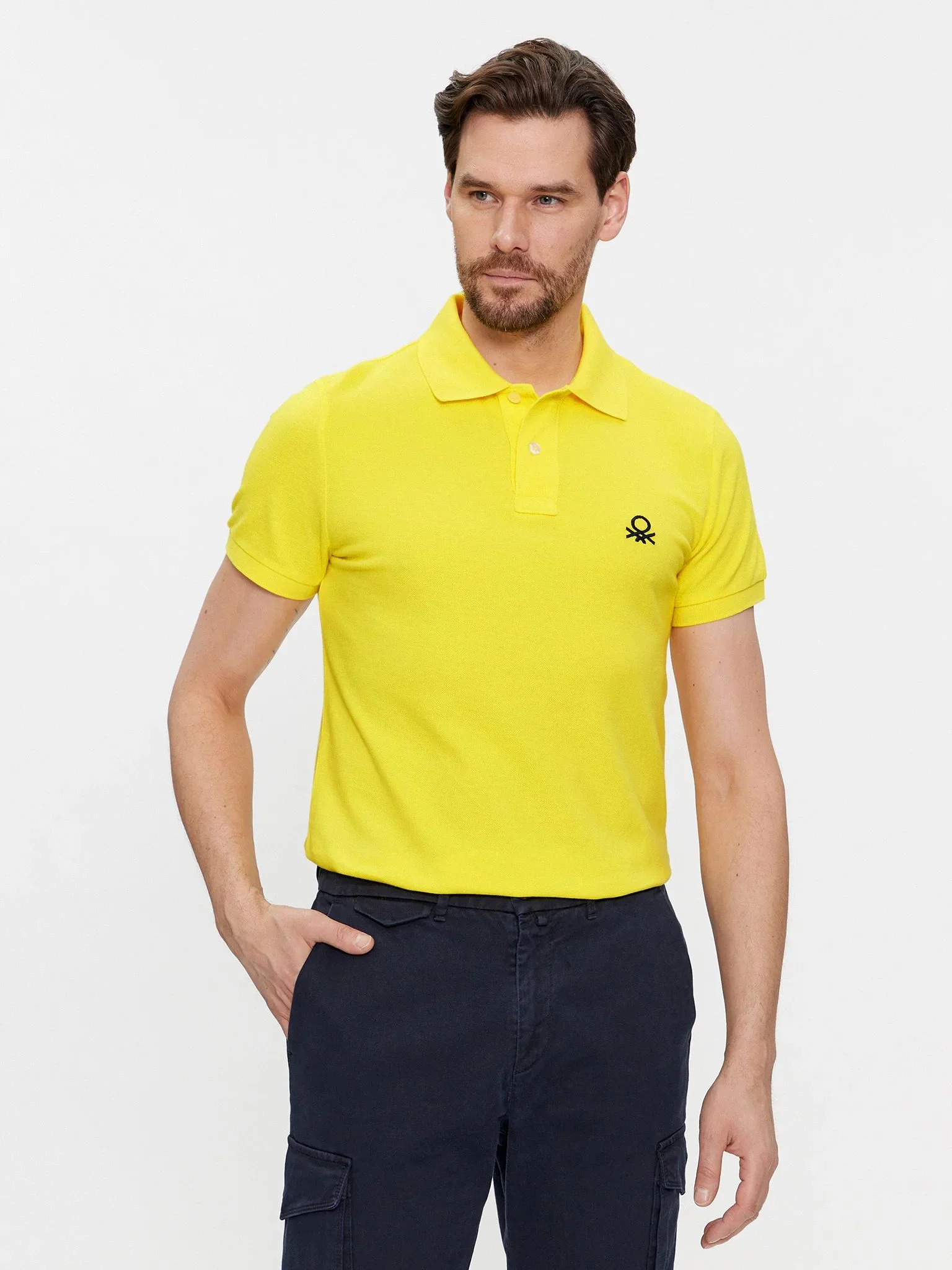 UNITED COLORS OF BENETTON Áo Thun Polo Tay Ngắn Nam Slim Fit Polo