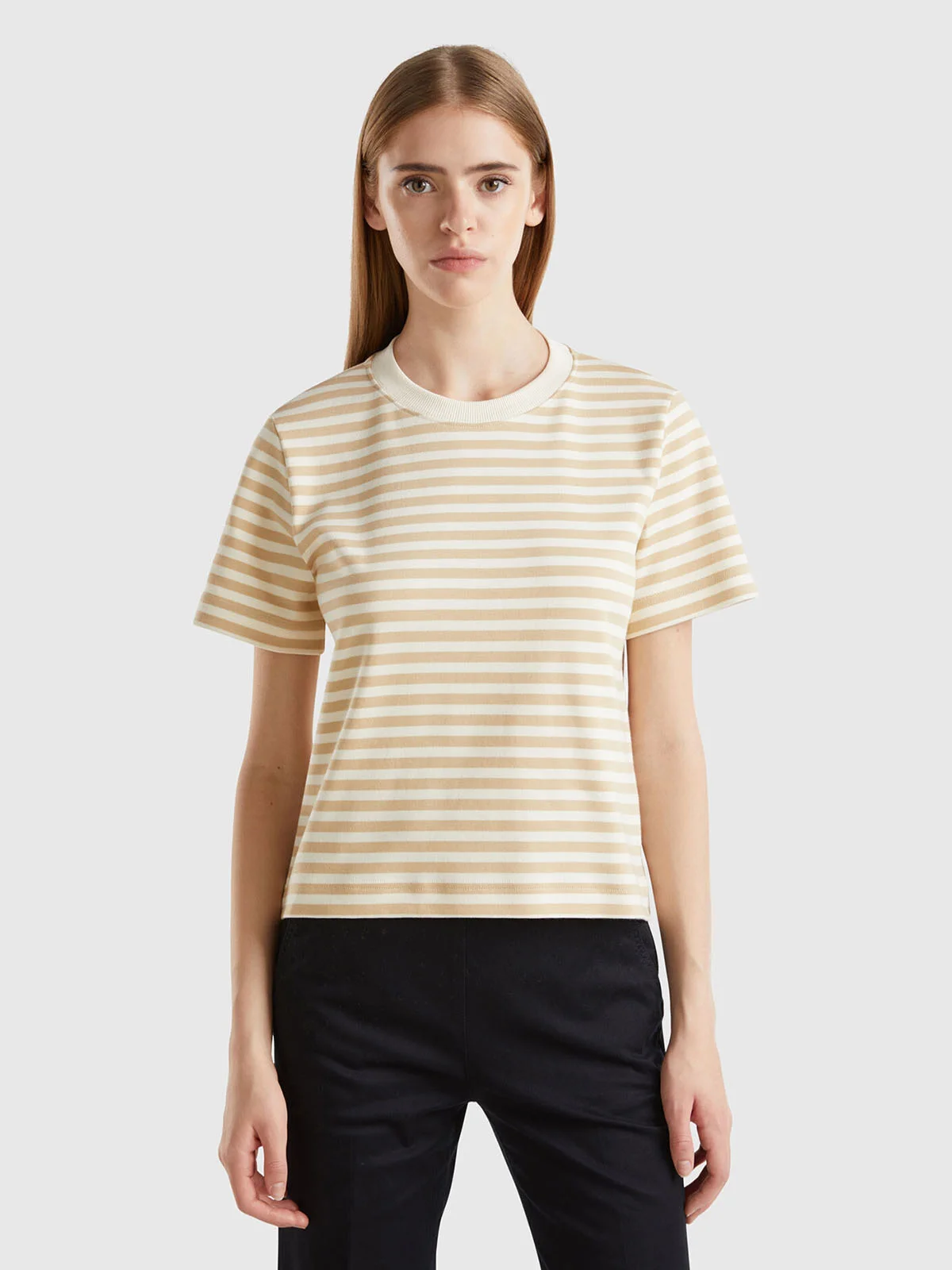 UNITED COLORS OF BENETTON Áo Thun Ngắn Tay Nữ Women T-Shirt