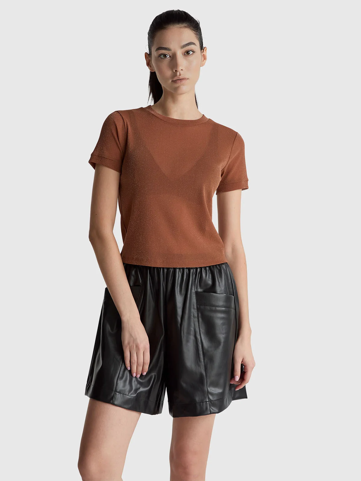 UNITED COLORS OF BENETTON Áo Thun Ngắn Tay Nữ Women T-Shirt