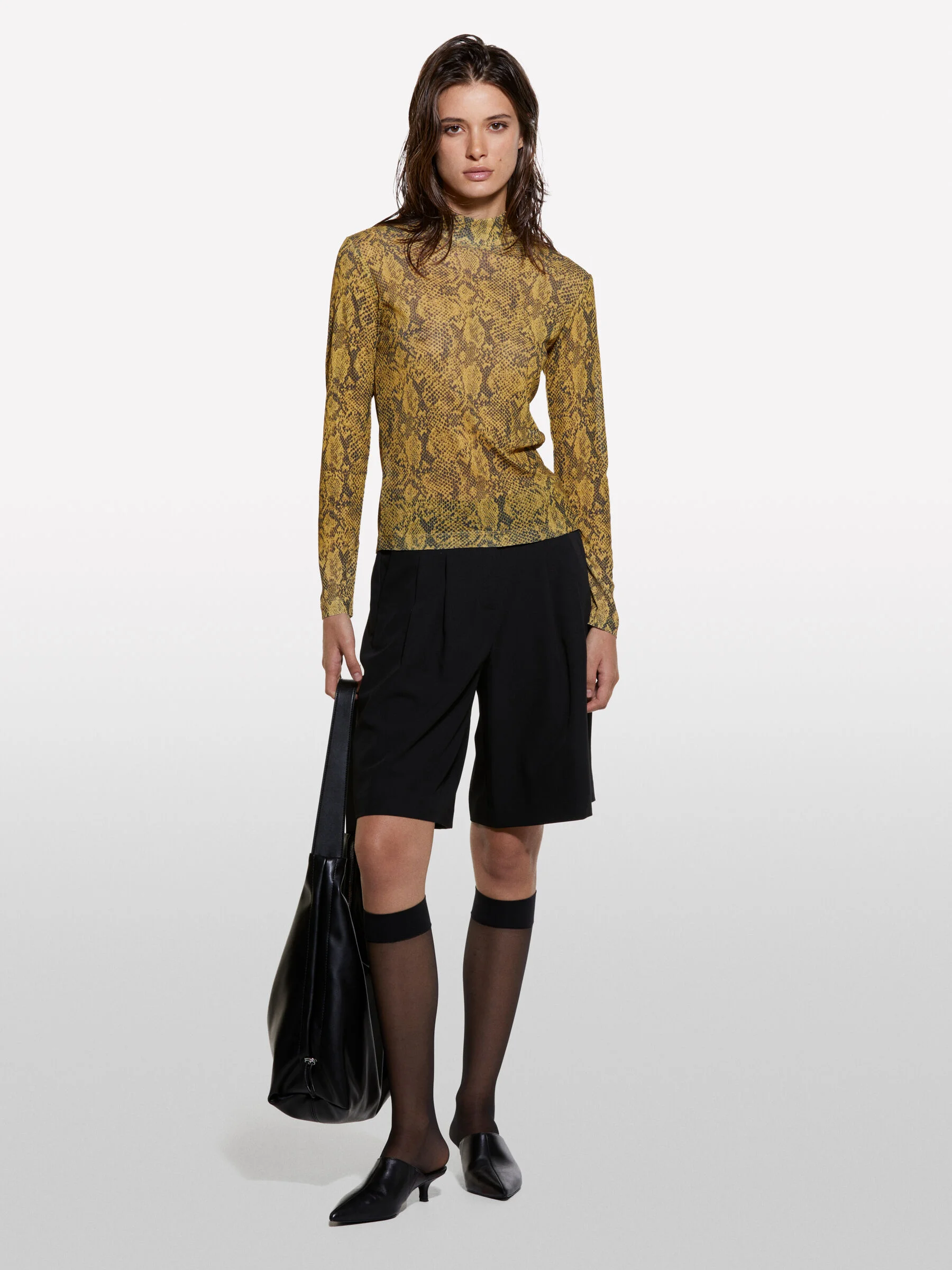 SISLEY Áo Thun Dài Tay Nữ Women T-Shirt