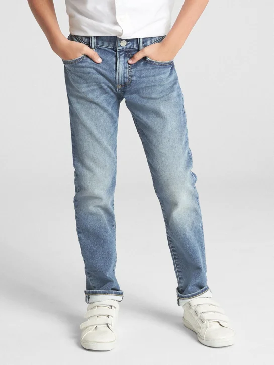 GAP Quần Jeans Dài Bé Trai - Slim Fit
