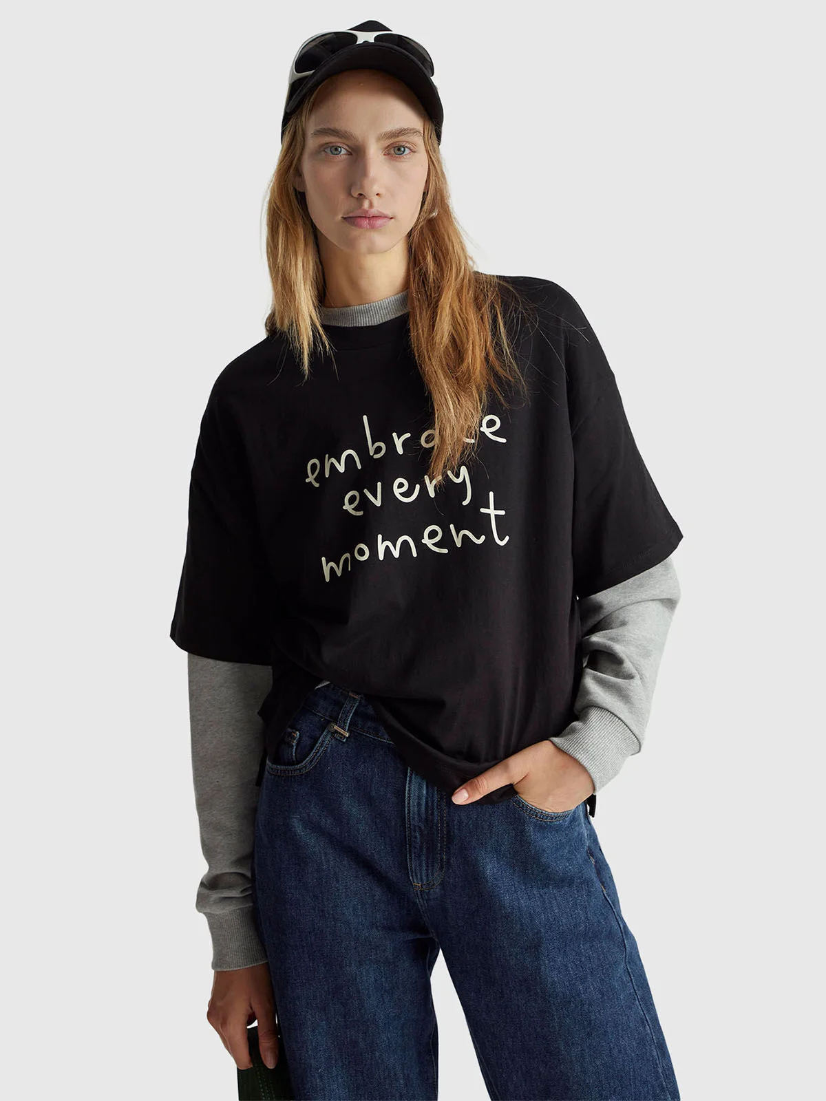 UNITED COLORS OF BENETTON Áo Thun Ngắn Tay Nữ Women T-Shirt