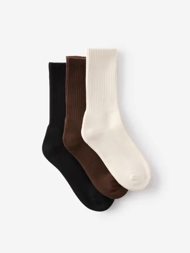 COTTON ON Bộ 3 Đôi Vớ Ngắn - 3 Pack Essential Crew Socks