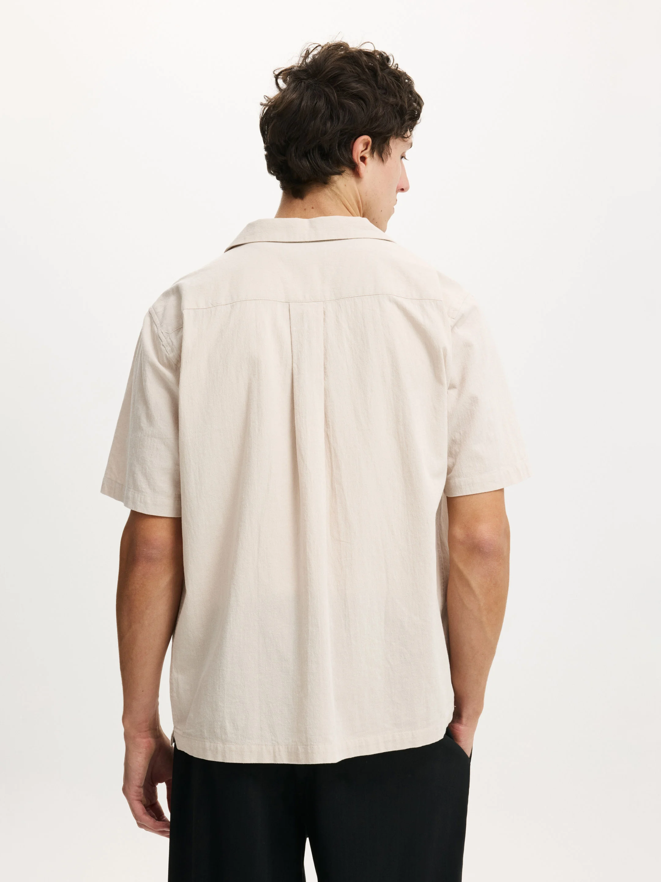 COTTON ON Áo Sơ Mi Ngắn Tay Nam-Riviera Short Sleeve Shirt