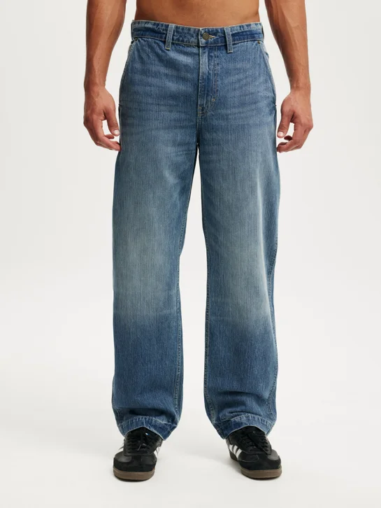 COTTON ON Quần Jeans Ống Rộng Nam-Baggy Jean