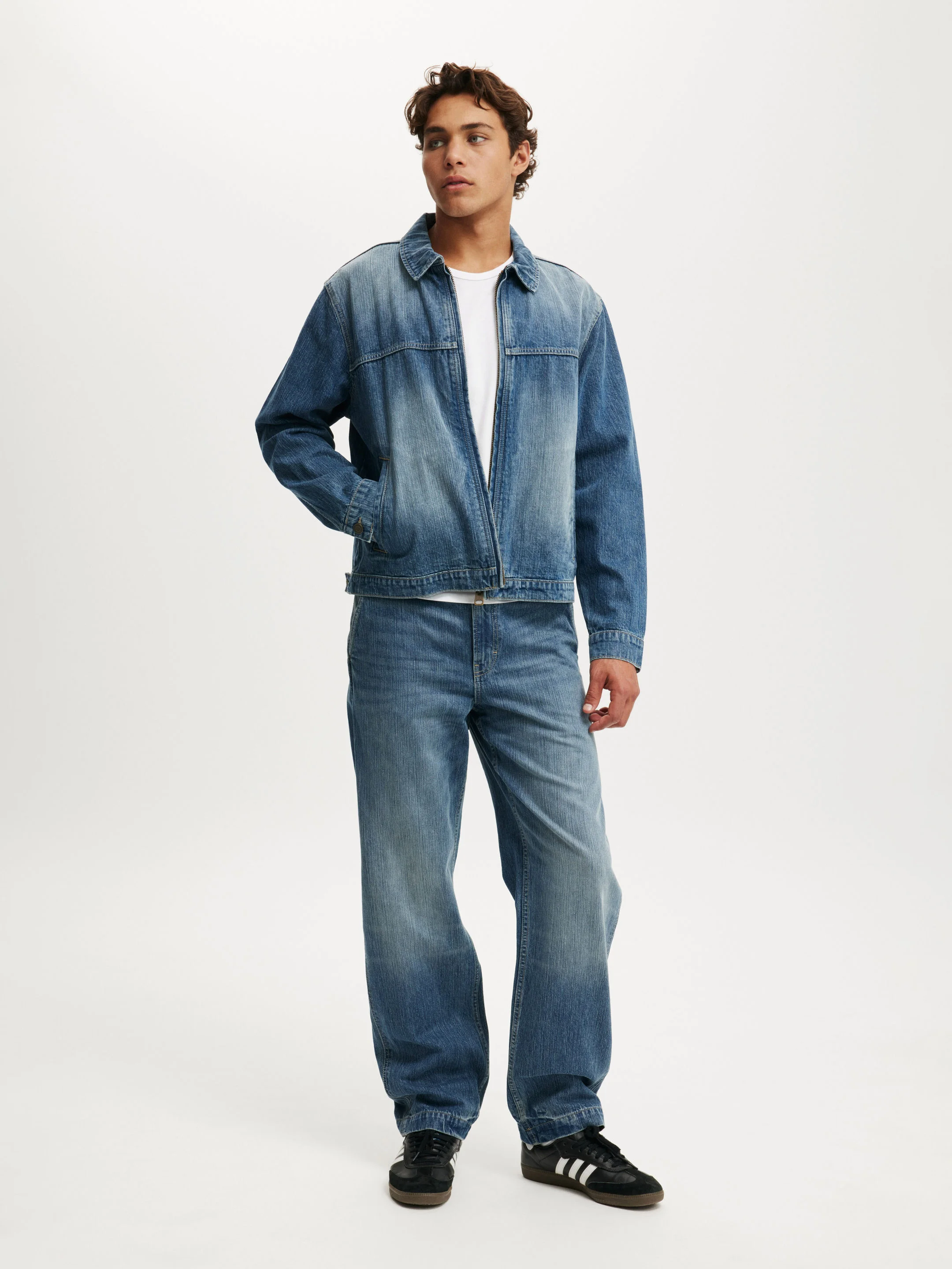 COTTON ON Quần Jeans Ống Rộng Nam-Baggy Jean