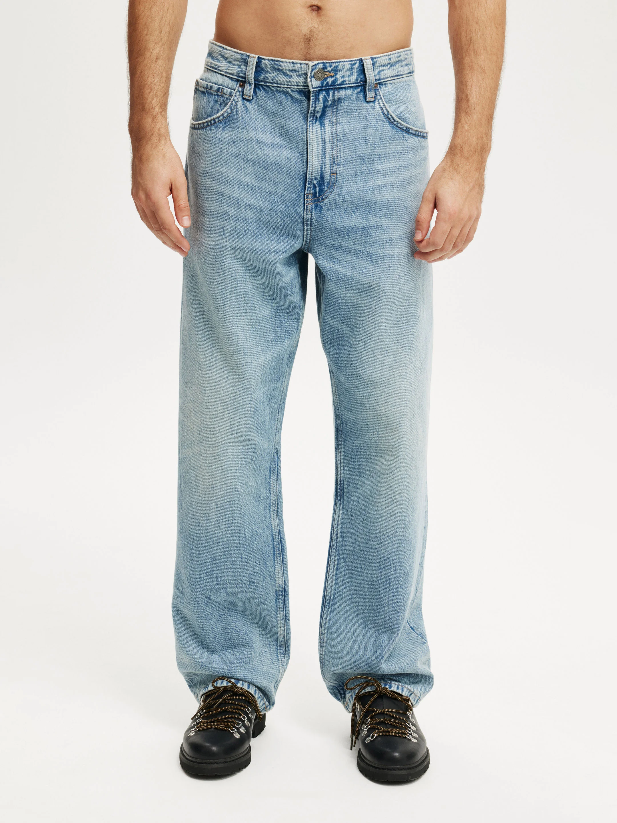 COTTON ON Quần Jeans Ống Rộng Nam-Baggy Jean