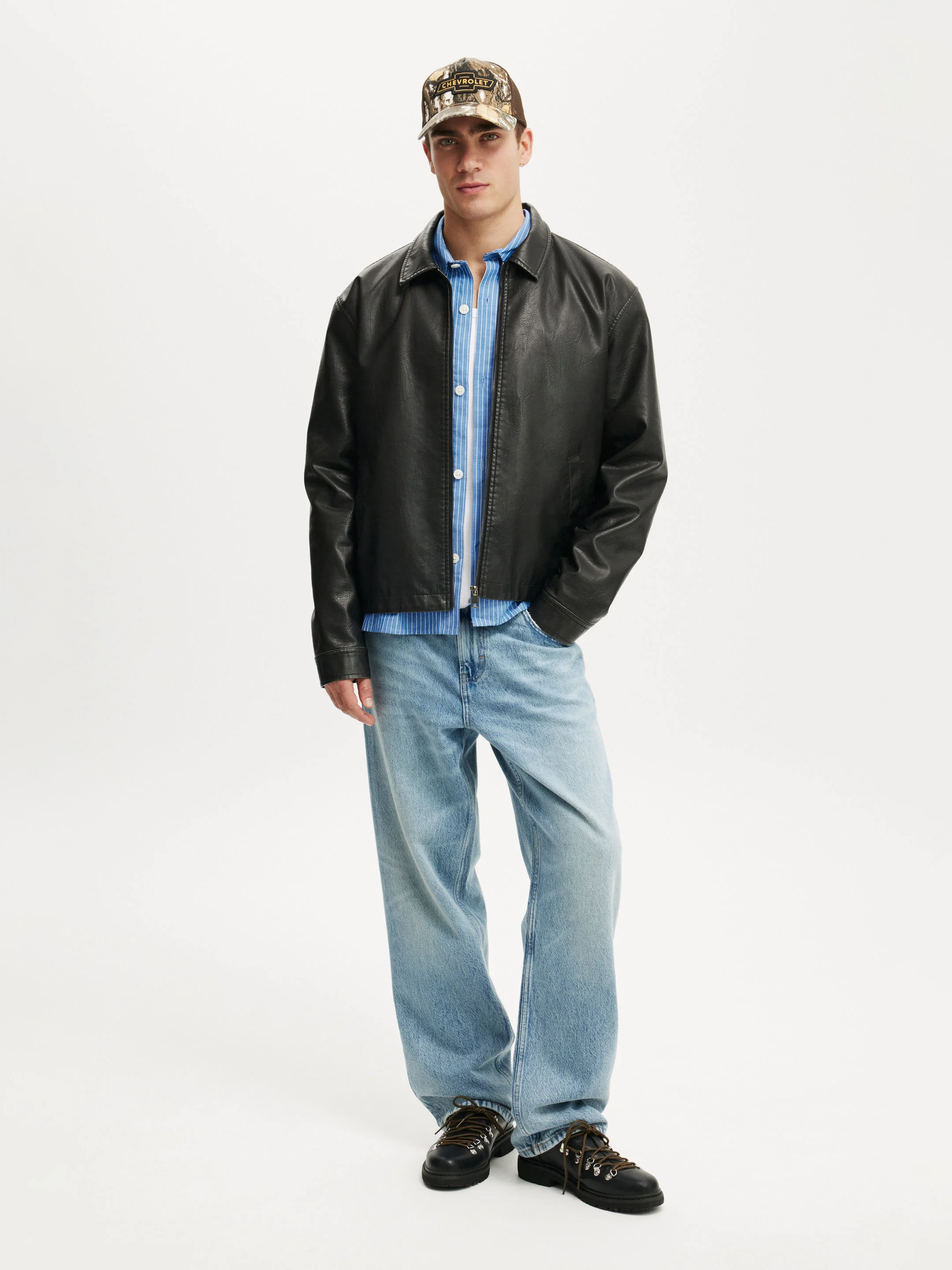 COTTON ON Quần Jeans Ống Rộng Nam-Baggy Jean