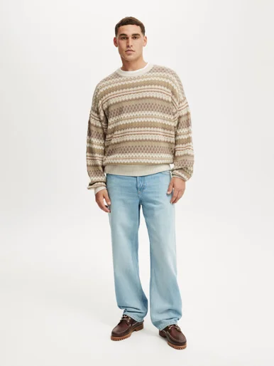 COTTON ON Quần Jeans Ống Rộng Nam-Baggy Jean