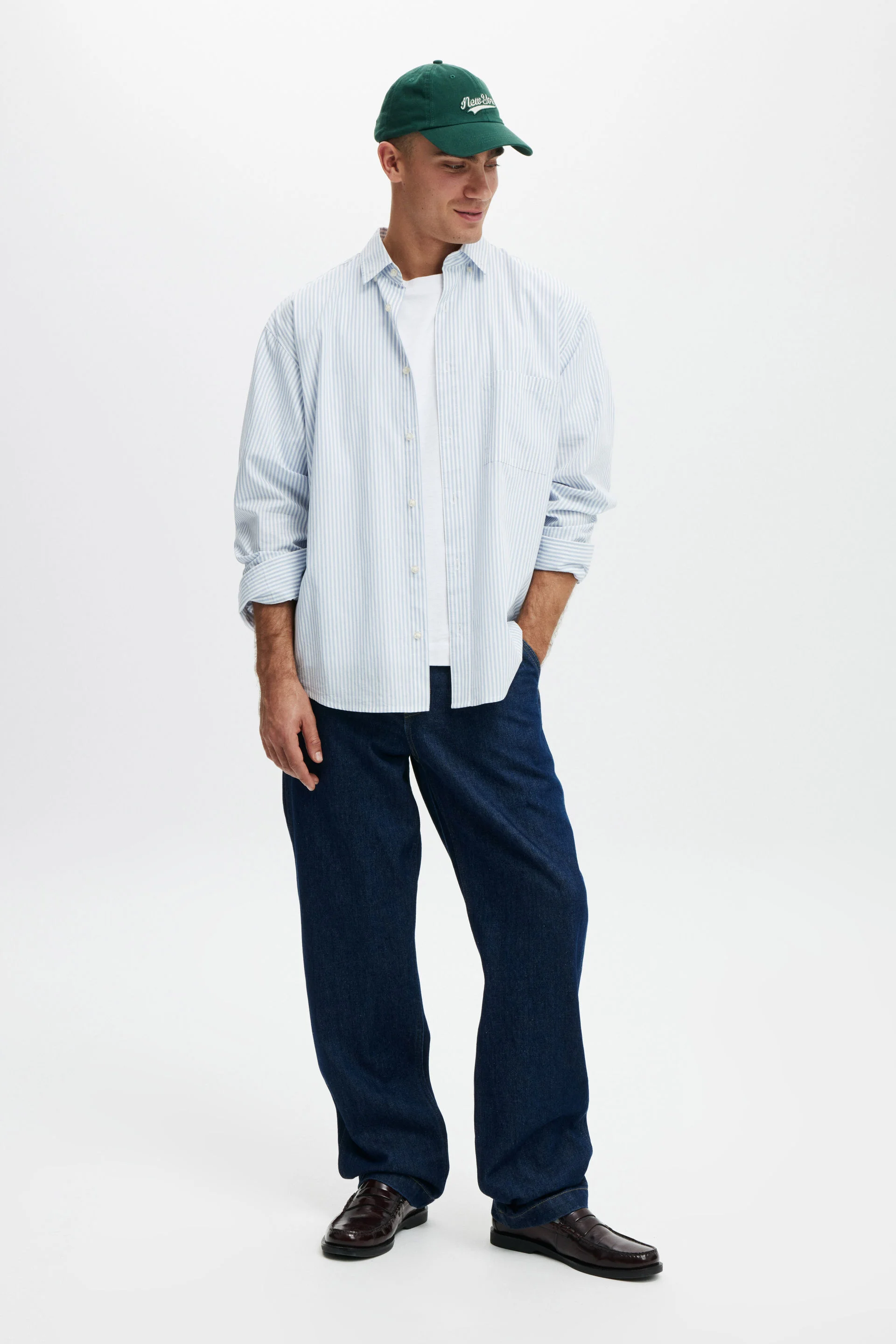 COTTON ON Quần Jeans Ống Rộng Nam-Baggy Jean