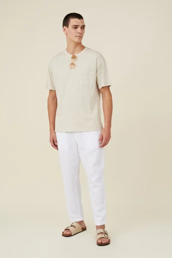 COTTON ON Quần Linen Dài Nam - Linen Pant