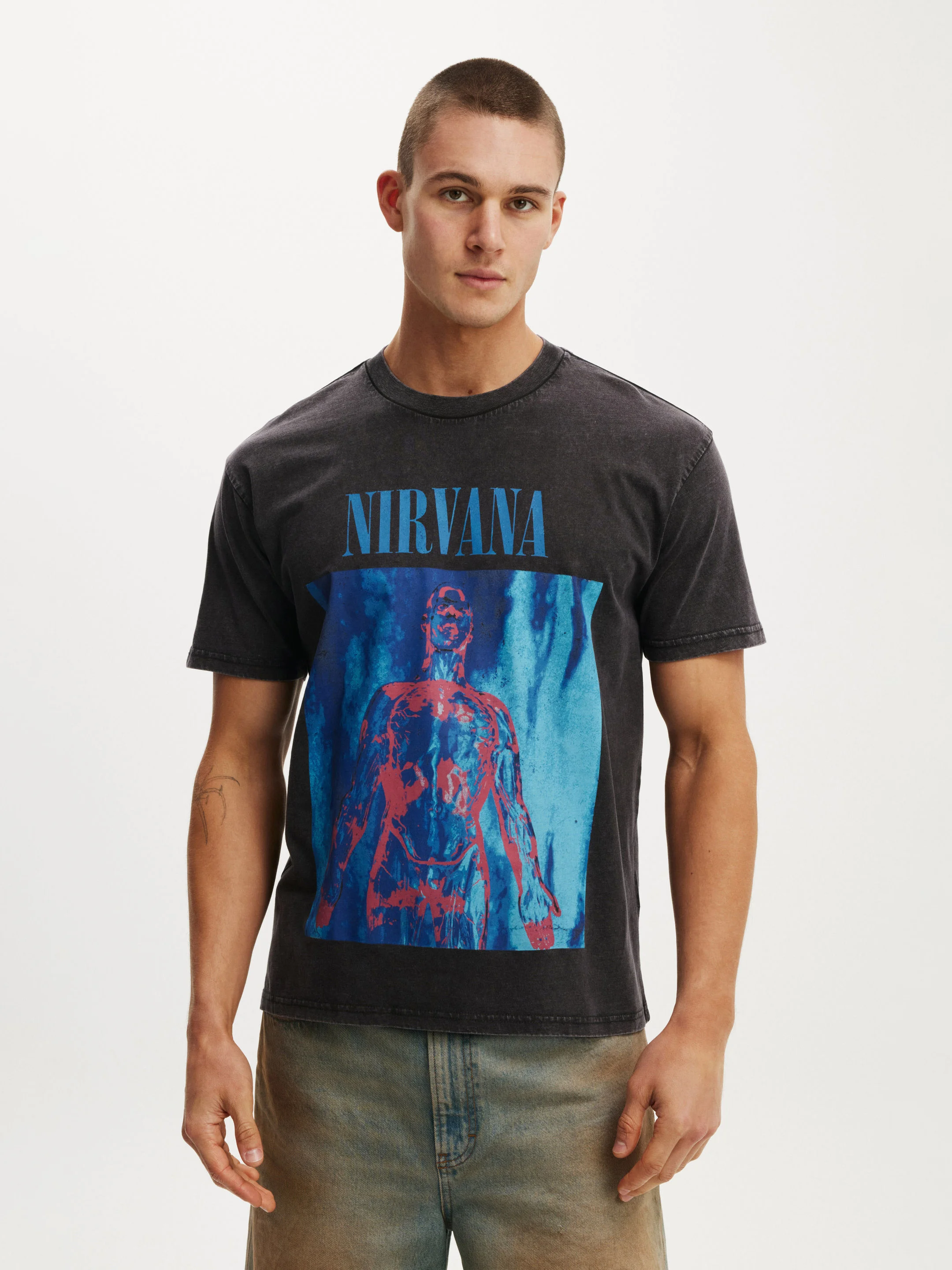 COTTON ON Áo Thun Có Họa Tiết Nam - Premium Loose Fit Music T-Shirt