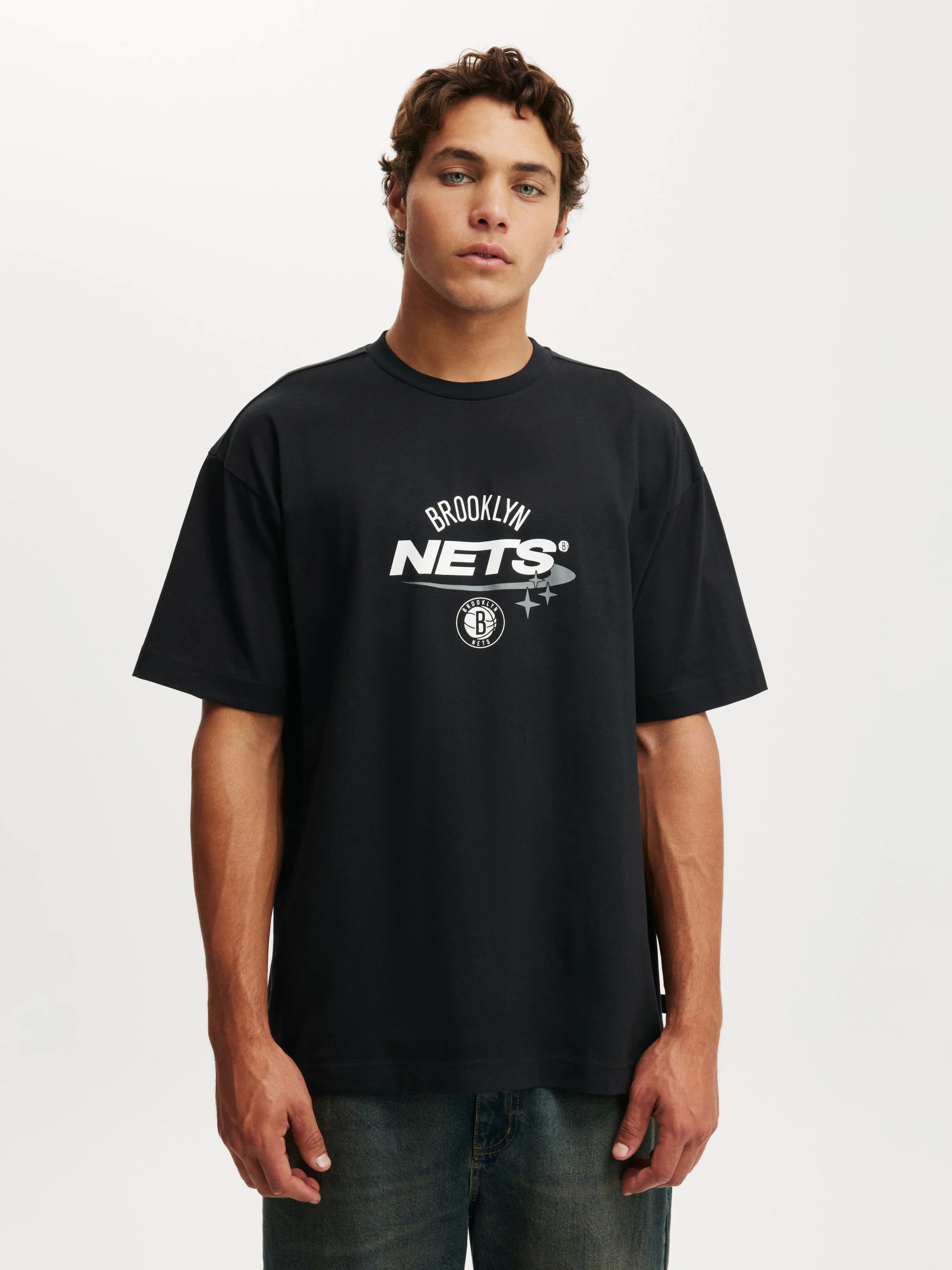 COTTON ON Áo Thun Có Họa Tiết Nam-Box Fit Nba T-Shirt