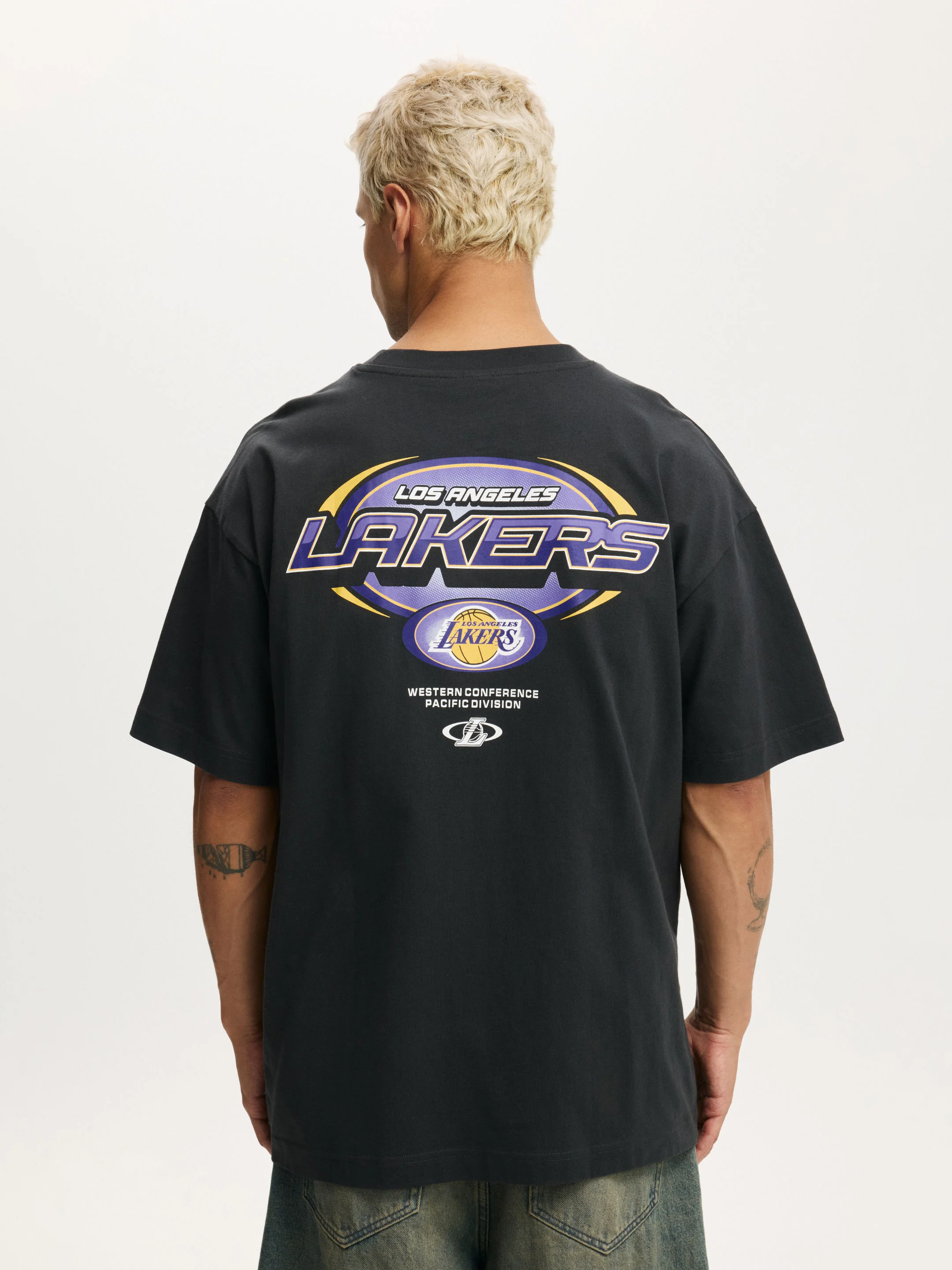 COTTON ON Áo Thun Có Họa Tiết Nam-Box Fit Nba T-Shirt