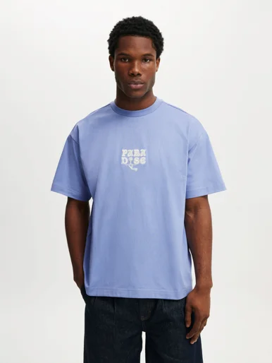 COTTON ON Áo Thun Có Họa Tiết Nam-Box Fit Graphic T-Shirt